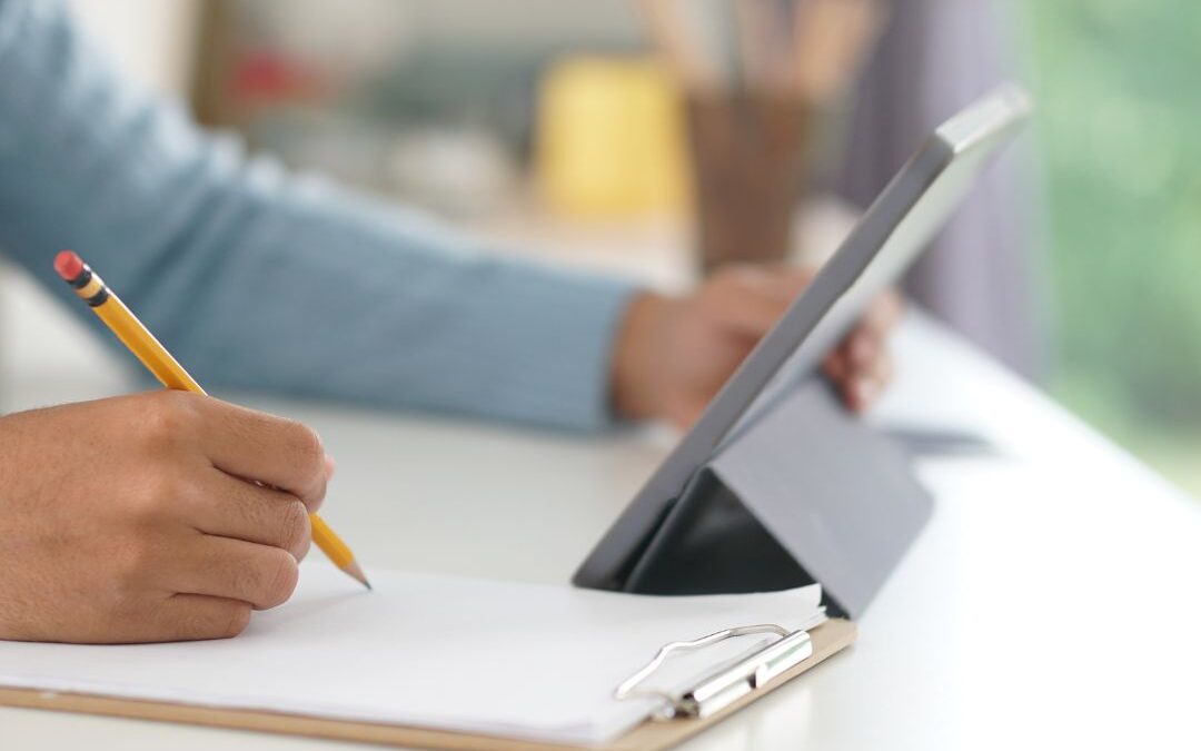 header image: ipad and notebook